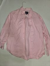 Charles Tyrwhitt Mens  Classic Fit  Button Up  Shirt pink thick cotton Size L