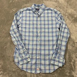 Camicia Vineyard Vines uomo piccola blu a quadri manica lunga bottoni slim fit Murray - Foto 1 di 7