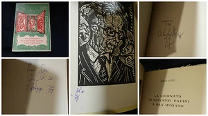 Dilvo Lotti La giornata di Giovanni Papini – 1977 - Dedica e firma autore - Foto 1 di 1