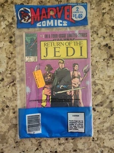 Vintage 1983 Marvel Star Wars Return of The Jedi Comics #1,2 Poly Retail Bag NEW - Picture 1 of 2