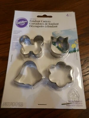 Cortadores de fondant Wilton recortes en forma de jardín decoración de pasteles de metal nuevos Foto 1 de 3