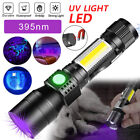 UV Taschenlampe 3 in1 LED USB Magnet Lampe Ultraviolett Licht Urin Detektor+Akku