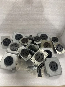 Large Lot Assorted Leviton 50 Amp 250 Volt NEMA 15-50 Flush Mtg Receptacle - Picture 1 of 5