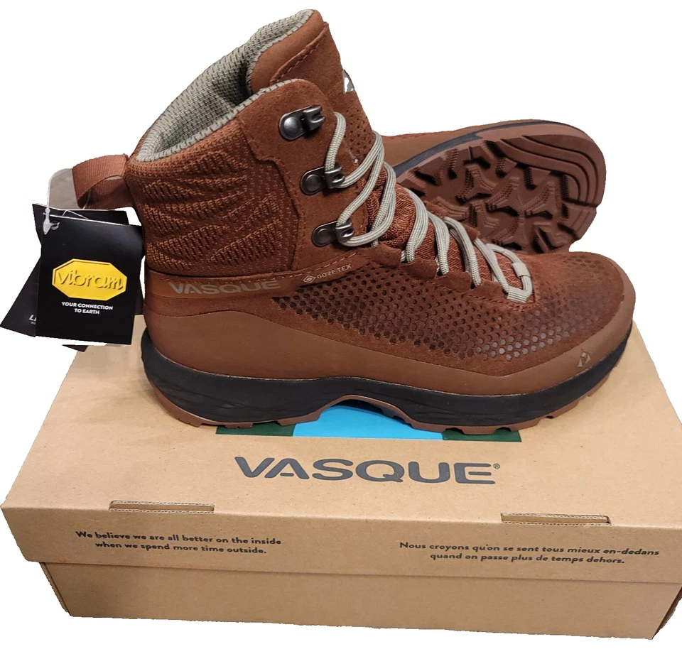 Vasque Womens Torre AT GTX Boots US 8.5 M EU 39 Brown Leather Waterproof