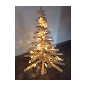 Tannenbaum Christbaum Weihnachtsbaum aus Holz Advent Weihnachtsdeko Winterdeko - Bild 1 von 6