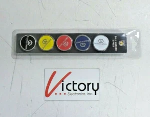 NEU CMC Golf Barton Creek Golfball Marker 5er Pack | Weiß Blau Rot Gelb Schwarz - Bild 1 von 9