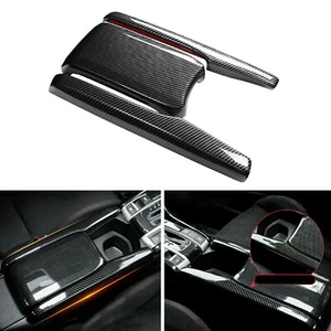 Cubierta interior de caja de reposabrazos central fibra de carbono para Honda Civic 2016-2021 - Imagen 1 de 15