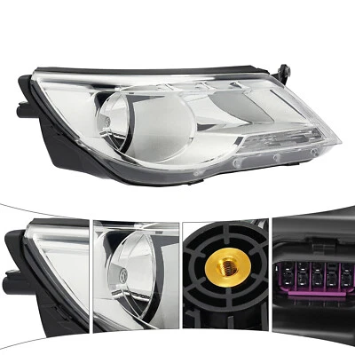 Right Passenger Side Halogen Headlight Headlamp for 2009-2011 Volkswagen Tiguan Foto 1 de 4