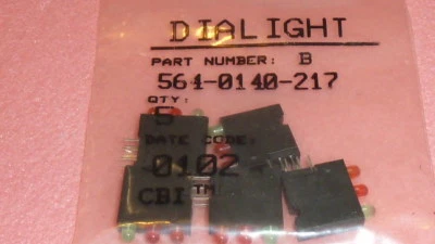 5x DIALIGHT 564-0140-217 LED Tri-Level Uni-Color CBI 3MM 3X1 GREEN RED ORANGE   - Image 1 of 4