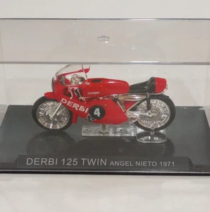 DeAgostini 1:24 Derbi 125 Twin Angel Nieto 1971 Champion Bike Collection - Picture 1 of 5