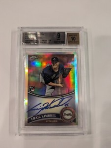 2011 Topps Chrome Craig Kimbrel Graded Rookie Auto