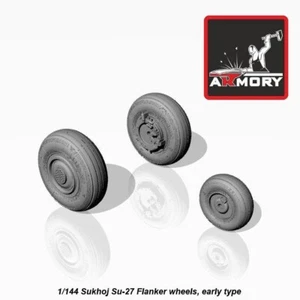 Armory Models AR AW14005 Scale 1/144 Sukhoj Su-27 Flanker wheels early type hubs - Bild 1 von 10