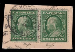 MOMEN: US-BRIEFMARKEN #357 BLAUES PAPIERPAAR GEBRAUCHTES SET #89267 * - Bild 1 von 2