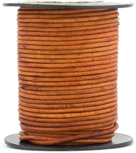Xsotica® Round Leather Cord 2.0mm 25 meters (27 Yard) Over 65 Colors Available - Picture 1 of 72