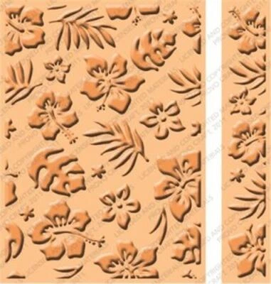 Cuttlebug Prägeschablone Embossing-Schablone hawaiian 12,7x17,8cm / 2tlg. - Bild 1 von 2