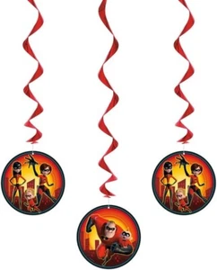 "Esclusivo Disney Gli Incredibili 2 Decorazioni per festa vorticoso da appendere 26", 3 Ct. - Foto 1 di 4