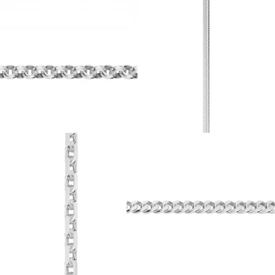 Silberkette 925 Silber Panzerkette Ankerkette Erbskette Schlangenkette 36-80 cm - Bild 1 von 3