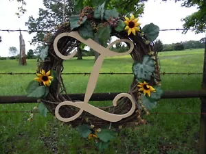 Lettere in legno, lettera monogramma vite (Z), lettere da parete non finite, lettera grande - Foto 1 di 1