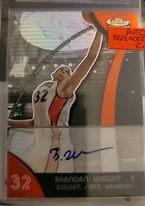 2007-08 Topps Finest Refractor Auto Brandan Wright #65 Rookie Auto RC - Picture 1 of 1