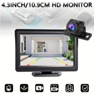 Car Monitor Camera 4.3" Display HD Reversing Rearview For Car Pickup Universal - Picture 1 of 8