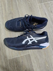 Asics Gel Resolution 8 Clay Herren Sneaker Gr.42 Tennis Schuhe Marineblau - Bild 1 von 13
