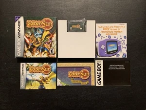 Golden Sun Nintendo Game Boy Advance 2001 Complete in Box CIB Manual Map Inserts - Picture 1 of 23