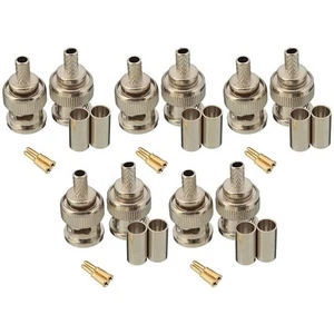 BNC-Stecker Hohe Qualität Metall Connector Männlich Brandneu Universell - Photo 1/6