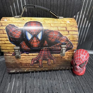Spiderman The Movie Lunch Box Vintage - Tin Box Company / Spider-Man Marvel 2002 - Picture 1 of 7