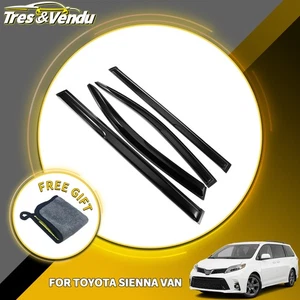 Visera de ventilación de ventana protector solar deflector de lluvia para Toyota SIENNA 2011-2020 EE. UU. - Imagen 1 de 12