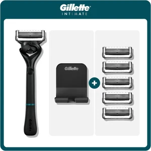 Gillette Body and Intimate Herren Schamrasierer Set mit 4 Rasierklingen Nachfüllpackungen - Bild 1 von 3