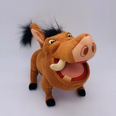 Just Play Disney El Rey León Pumba 8” Peluche Bolsa de Frijoles Juguete Jabalí Foto 1 de 4