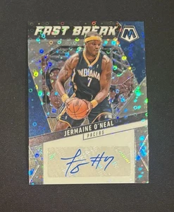 2024-25 Mosaic Jermaine O’Neal Fast Break Prizm Silver Disco Auto - Picture 1 of 3