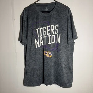 LSU Tigers Nation Top Of The World XXL T Shirt Gray - Picture 1 of 5