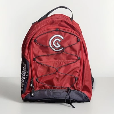 Mochila de Golf Cleveland Roja Negra Multi Cremallera ¡RARA!! Foto 1 de 4