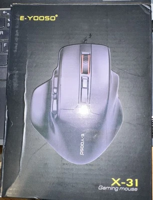 E-YOOSO X-31 Ratón Inalámbrico para Juegos 2.4GHz Ergonómico Ajustable DPI Negro Foto 1 de 4