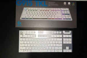 Logitech G915 TKL Bezprzewodowa klawiatura dotykowa do gier, biała doskonały stan - Zdjęcie 1 z 3