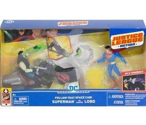 Justice League Action Superman Vs Lobo Follow That Space Cab! Mattel 2017 New - Picture 1 of 7