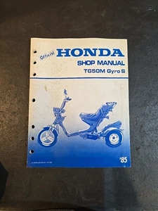 HONDA MANUAL DE SERVICIO 1985 TG50M GIROSCOPIO S - Imagen 1 de 2