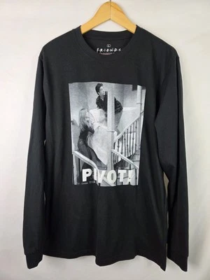Camisa FRIENDS Adulto Talla Grande ¡PIVOTE! Camiseta negra manga larga TV Ross & Rachel Foto 1 de 4