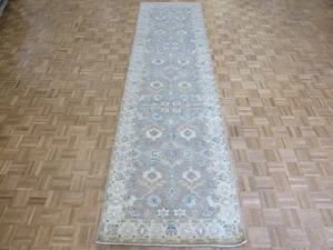 3'11 x 111'5 Wide Runner Hand Knotted Taupe Peshawar Oriental Rug G16088 - Picture 1 of 11