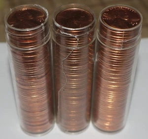 3 Lincoln Cent Rollen 1968 S, 1969 S, 1970 S alle Stempelglanz - Bild 1 von 2