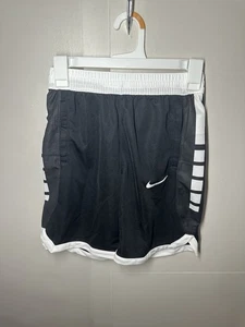 Boys Nike Dri Fit Elite Stripe Short AQ9473-013 Black White New With Tags Medium - Picture 1 of 5