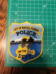City Of Naples Florida On The Gulf Police Patch - Bild 1 von 2