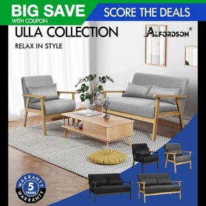 ALFORDSON Armchair Lounge Chair 1/2 Seater Sofa Accent Chair Fabric Loveseat - Picture 1 of 84