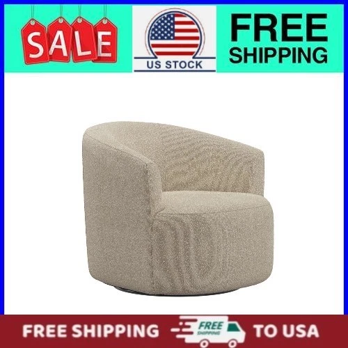 Cadeira giratória Mainstays Boucle, cinza claro - Imagem 1 de 4