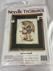 Needle Treasures Hummel Stormy Weather Counted Cross Stitch #02641 Vintage 1993 Neu - Bild 1 von 3