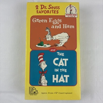 Dr. Seuss Favorites: Green Eggs and Ham and The Cat in the Hat (VHS, 1994) - Image 1 of 4