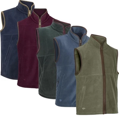 Chaleco de lana técnico Hoggs of Fife para hombre Stenton medianoche verde pino marino Foto 1 de 4