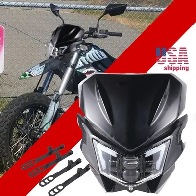 Faro LED de calle universal para KAWASAKI KLX230 KX250 KLX300 KLX140 KX450 Foto 1 de 4