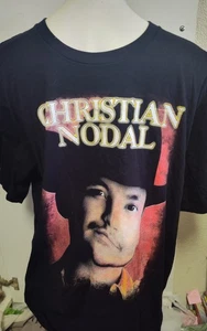 T-shirt Christian Nodal tour ufficiale concerto promo messicana double face XL - Foto 1 di 5